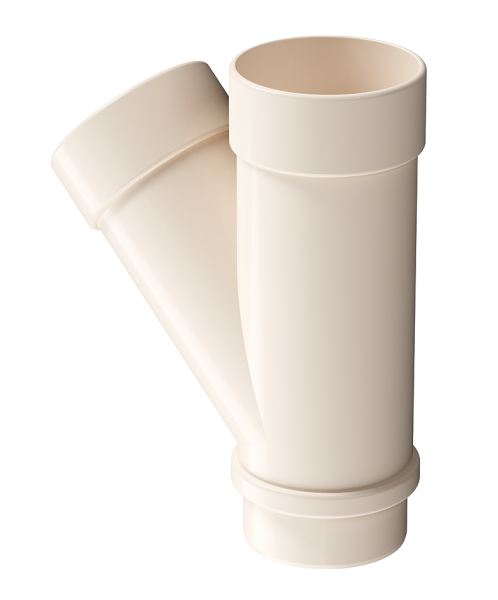 Тройник 45˚ Docke Lux ПВХ Латте купить в Александрове