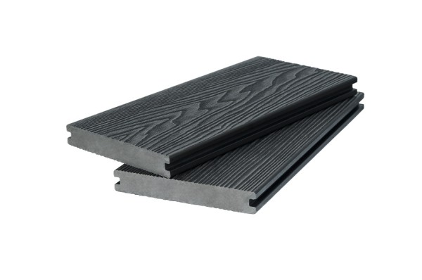 Доска террасная 3D фактура дерева POLIVAN GROUP двухсторонняя полнотелая SINGARAJA чёрный купить в Александрове