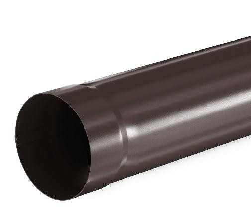 Водосток Aquasistem, система 125x90 - Труба водосточная 1.00м RR 32 Тёмно Коричневый купить в Александрове