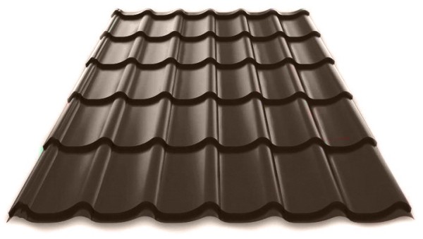 Металлочерепица Металл Профиль Norman полиэстер 0,5 сталь RR32 темно-коричневый купить в Александрове