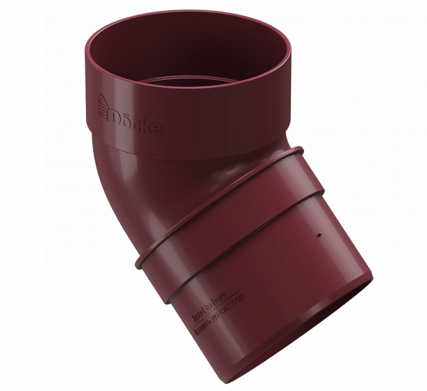 Колено 45˚ПВХ Docke STANDART красный купить в Александрове