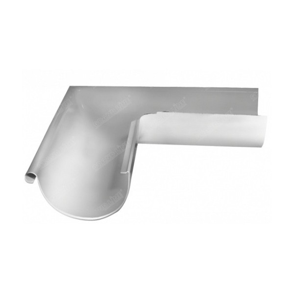 Водосток Grand Line 150x100 – Угол наружный 90° RAL 9003 купить в Александрове