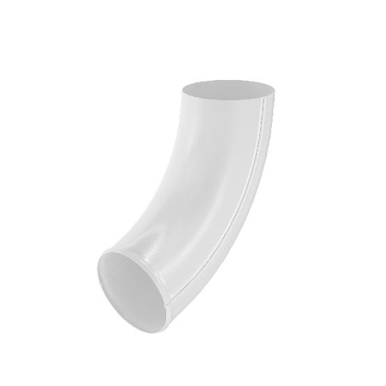 Водосток Aquasistem, система 125x90 - Отвод трубы RR 20 Мраморно-белый купить в Александрове