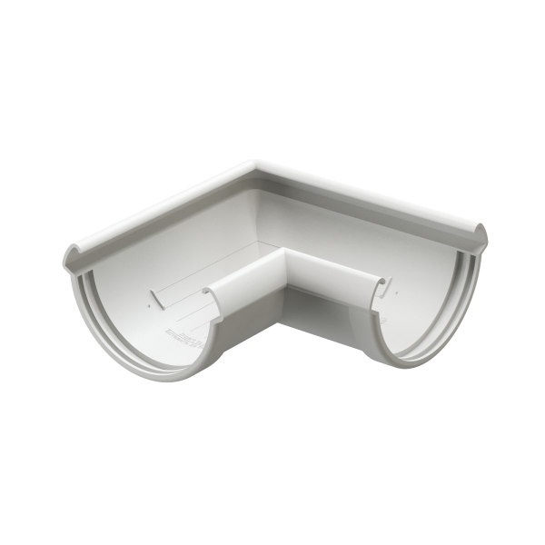 Угол желоба 90° Docke Lux ПВХ Пломбир купить в Александрове