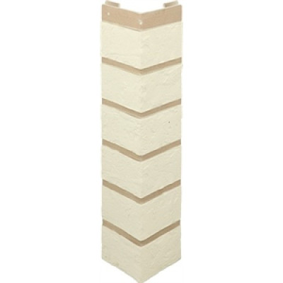 Наружный угол кирпич (белый), 0,47 х 0,1м 1