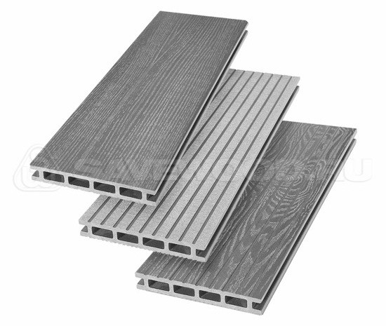 Террасная доска из ДПК SW Carpinus (R) — двухсторонняя пепельный купить в Александрове