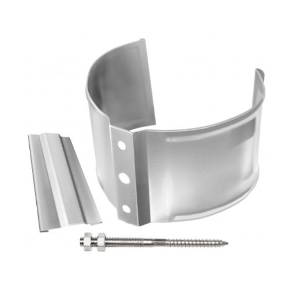 Водосток Grand Line 150x100 – Хомут трубы (на кирпич) RAL 9003 купить в Александрове