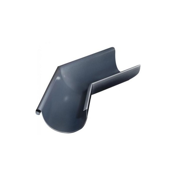 Водосток Grand Line 150x100 – Угол желоба наружный 135° RAL 7024 купить в Александрове