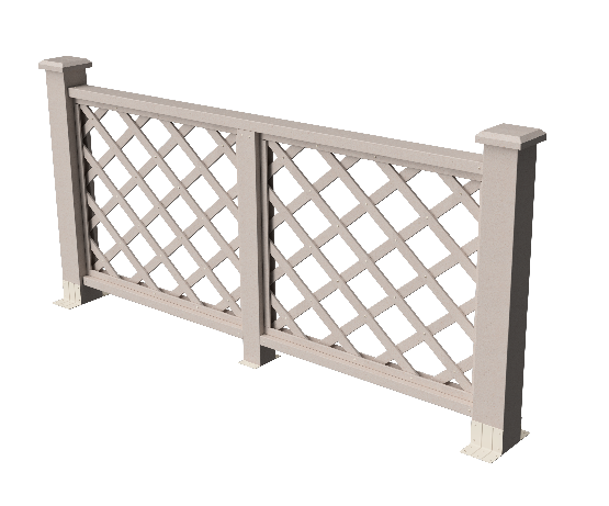 Ограждения декоративное ДПК GRINDERDECO Ламбет выбеленый дуб купить в Александрове