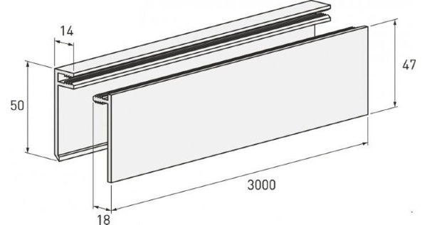 Планка финишная светлая купить в Александрове