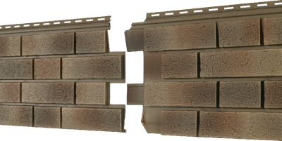 Фасадная панель Ю-пласт Стоун Хаус S-Lock Клинкер Нордик песк