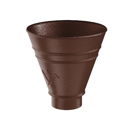 Водосток Aquasistem, Система 125x90 - Воронка водосборная круглая RAL 8017 Коричневый matt купить в Александрове