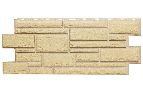 Фасадная панель Техоснастка, Камень Дикий, Желтый купить в Александрове