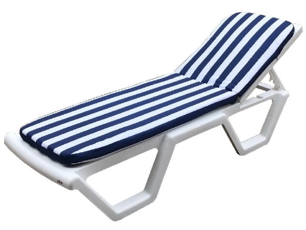 Матрас для шезлонга TWEET Синие белые полоски купить в Александрове