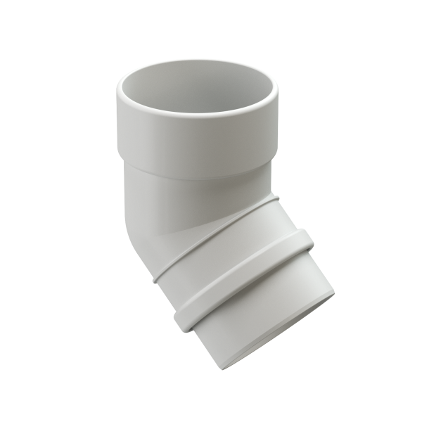 Колено 45˚ Docke Lux ПВХ Пломбир купить в Александрове
