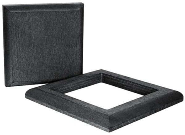 Комплект крышка и юбка ДПК для столба Polivan SINGARAJA черный купить в Александрове