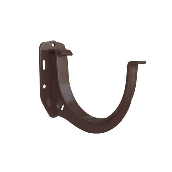 Водосток Альта-Профиль ПВХ – Кронштейн желоба водосточный (коричневый) купить в Александрове