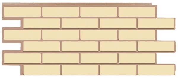 Фасадная панель T-Сайдинг - Кирпич Модерни Желтый купить в Александрове