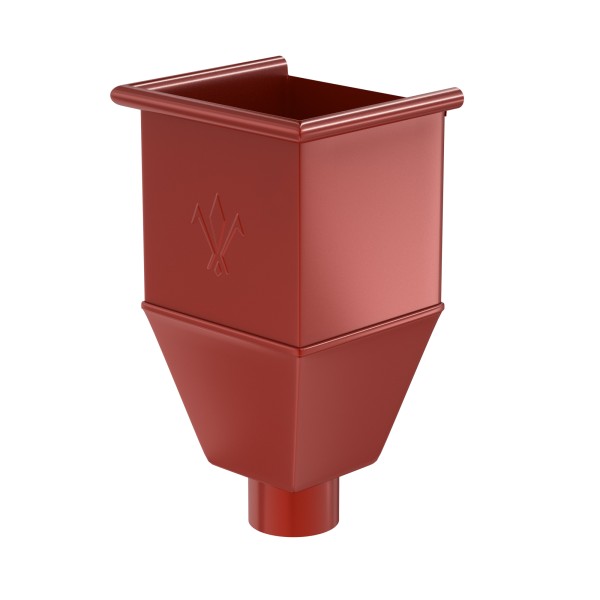 Водосток Aquasistem, система 150x100 - Воронка_водосборная удлиненая RR 29 Бургундский купить в Александрове