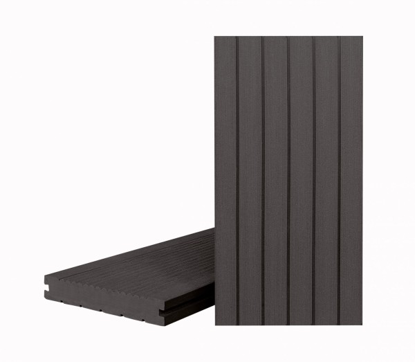 Террасная доска Классик Чёрное дерево (полнотелая с пазом) купить в Александрове