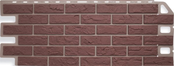 Фасадная панель Цокольный сайдинг Альта-профиль - коллекция "кирпич", кирпич красный купить в Александрове