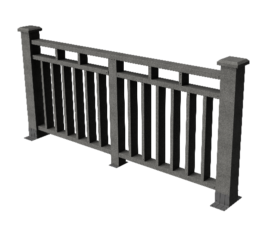 Ограждения декоративное ДПК GRINDERDECO Европа серый базальт купить в Александрове