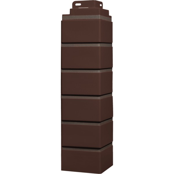 Угол Фасайдинг Серия «Кирпич клинкерный» Жженный купить в Александрове