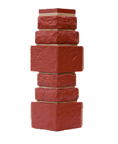 Угол T-Сайдинг-Дикий Камень Бордовый купить в Александрове