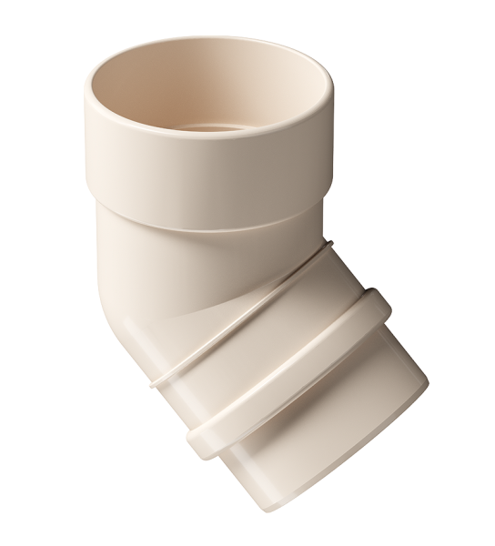 Колено 45˚ Docke Lux ПВХ Латте купить в Александрове