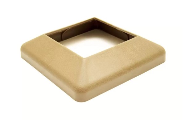 Крышка нижняя ПВХ для столба Deckart 100х100 Орех купить в Александрове