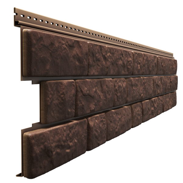 Фасадная панель Docke BERGART под камень Кедровый орех купить в Александрове