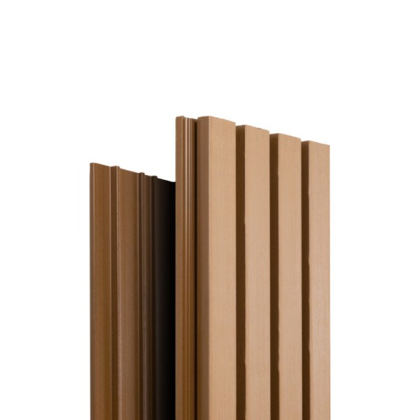 Фасадная доска Ecodecking Техно реечная 200х26х3000 Бронза купить в Александрове