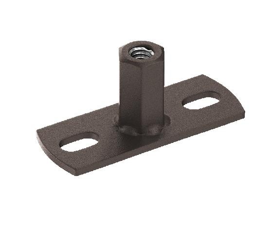 Водосток Aquasistem, Система 125x90 - Держатель для хомута под метиза RR 32 Тёмно-коричневый matt купить в Александрове