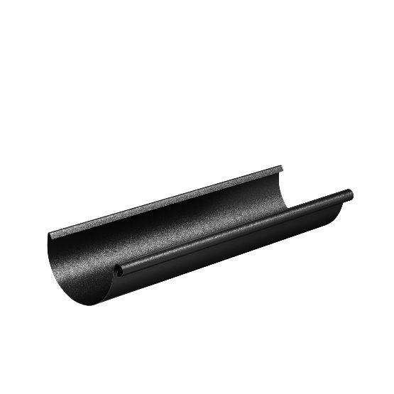 Водосток Aquasistem, система 125x90 - Водосточный желоб 3.00м RAL 9005 Чёрный купить в Александрове