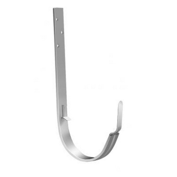 Водосток Grand Line 125x90 – Кронштейн длинный RAL 9003 купить в Александрове