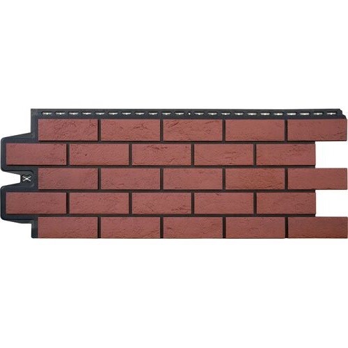 Фасадная панель Grand Line Состаренный кирпич Элит корица (махагон), ШОВ черный купить в Александрове