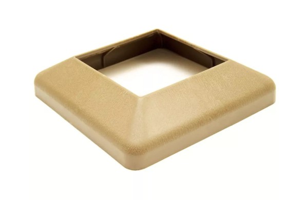 Крышка нижняя ПВХ для столба Deckart 125х125 Орех купить в Александрове