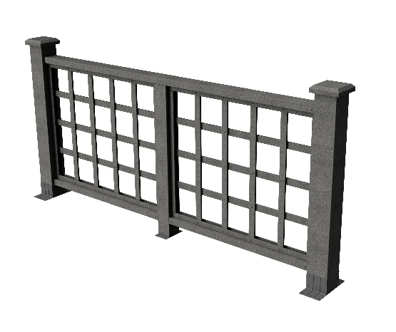 Ограждения декоративное ДПК GRINDERDECO Дувр серый базальт купить в Александрове