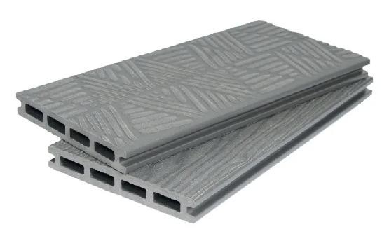 Террасная доска ДПК POLIVAN GROUP 3D+3D NEW пустотелая двухсторонняя DENPASAR Серый купить в Александрове