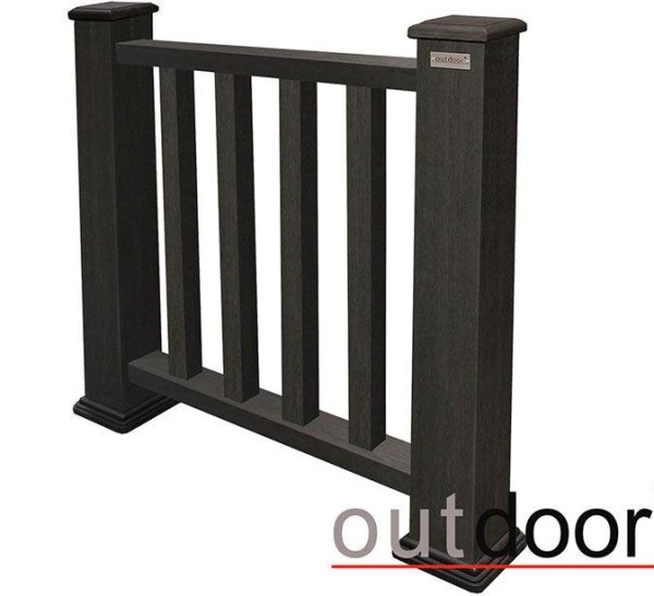 Ограждение из ДПК Outdoor Классик 3D STORM чёрный купить в Александрове