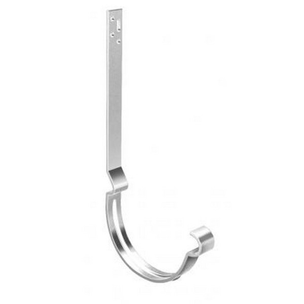 Водосток Grand Line 125x90 – Кронштейн длинный полоса RAL 9003 купить в Александрове