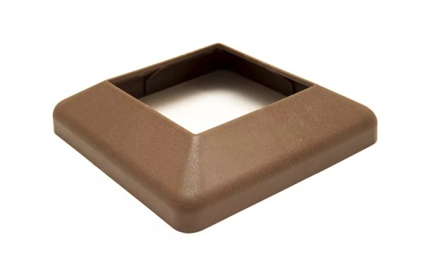 Крышка нижняя ПВХ для столба Deckart 125х125 Шоколад купить в Александрове