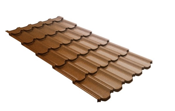 Металлочерепица квинта плюс с 3D резом 0,5 Quarzit Cuprum Steel купить в Александрове