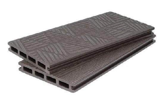 Террасная доска ДПК POLIVAN GROUP 3D+3D NEW пустотелая двухсторонняя DENPASAR Тёмно-коричневый купить в Александрове