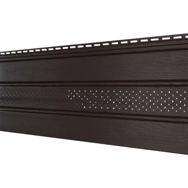 Софит Ю-Пласт Классический, перфорация по центру коричневый купить в Александрове