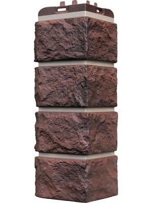 Угол наружный Grand Line Колотый Камень Кофе, Шов темно-бежевый купить в Александрове