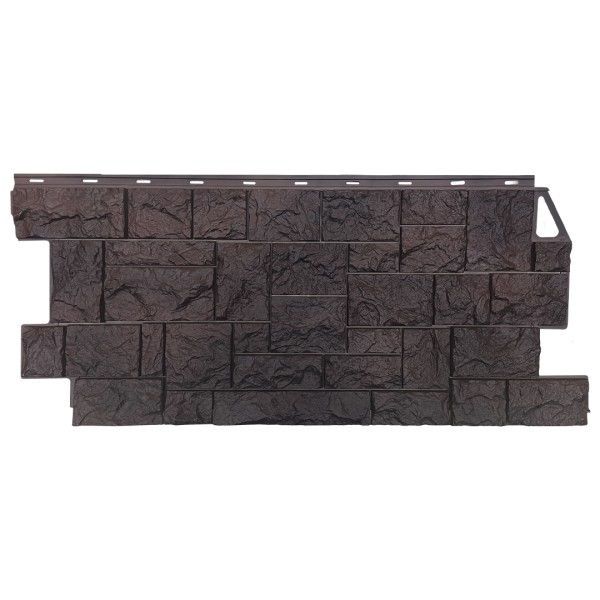 Фасадная панель FineBer, Камень Дикий, Коричневый купить в Александрове