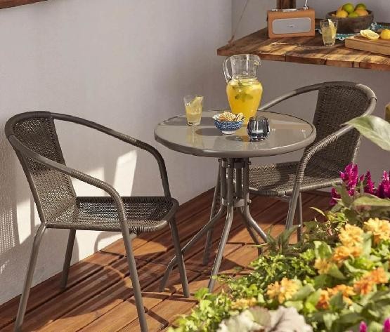 Комплект плетеной мебели AFINA из иск. ротанга Асоль-7 TLH-037B/TLH-060 brown-2pcs купить в Александрове