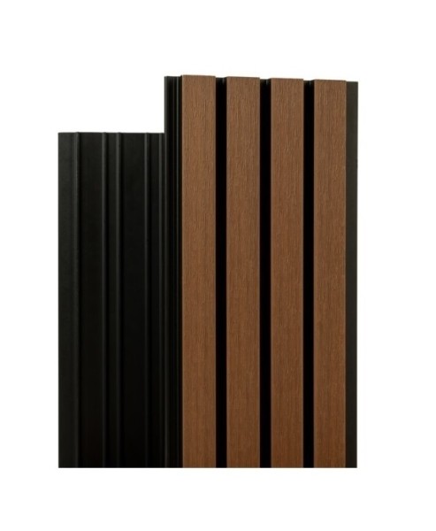 Фасадная реечная панель Ecodecking Скай коэкструзия 200х20х3000 Тик купить в Александрове