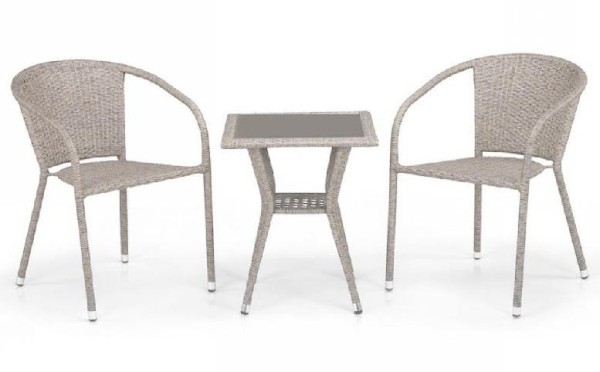 Комплект плетеной мебели AFINA из иск. ротанга T25C/Y137C-W85 Latte 2Pcs купить в Александрове